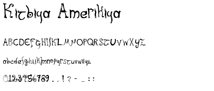 Kitbiya Amerikiya font